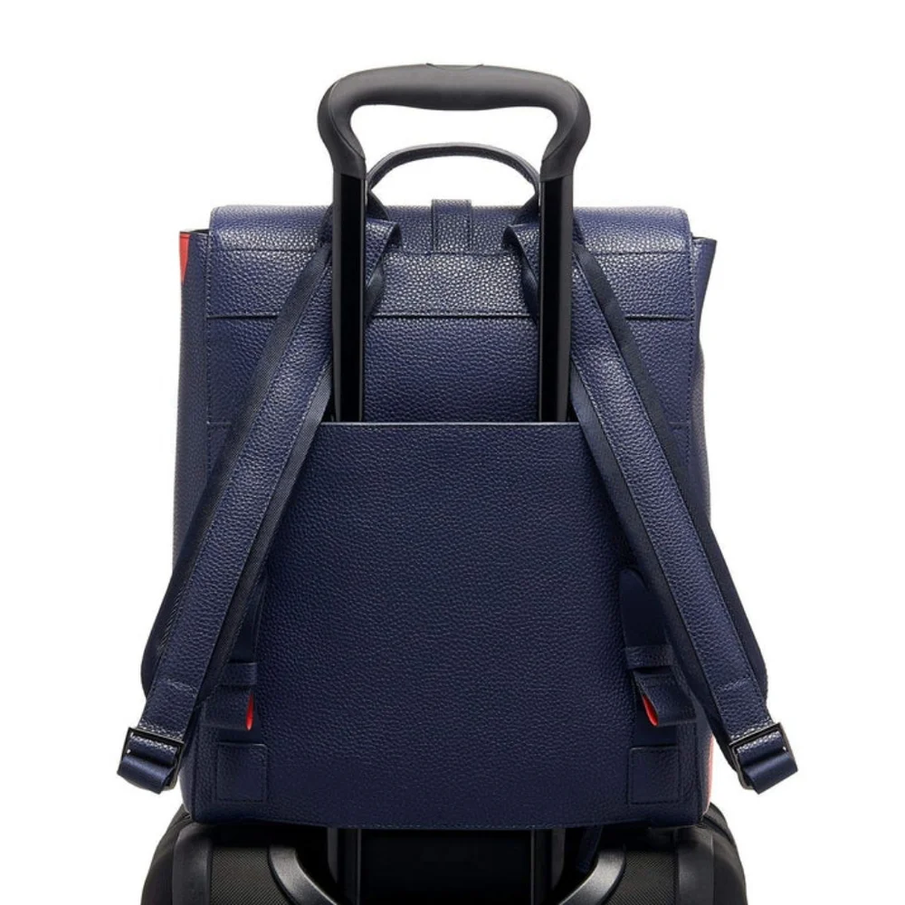 TUMI Georgica Mica Leather Backpack in Graphic Congo Print